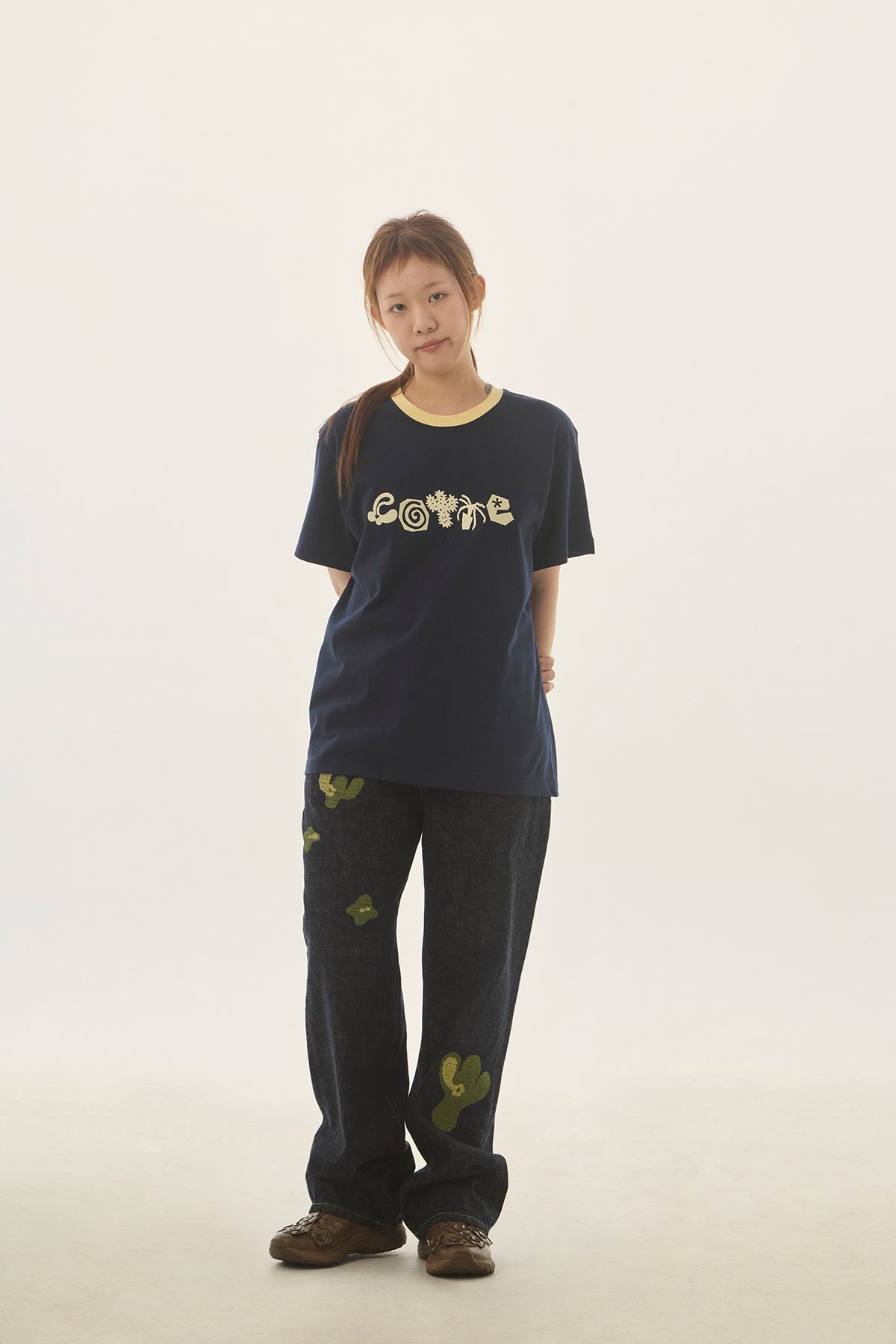 꼬떼(COTTE) 두들가든 티셔츠(네이비)