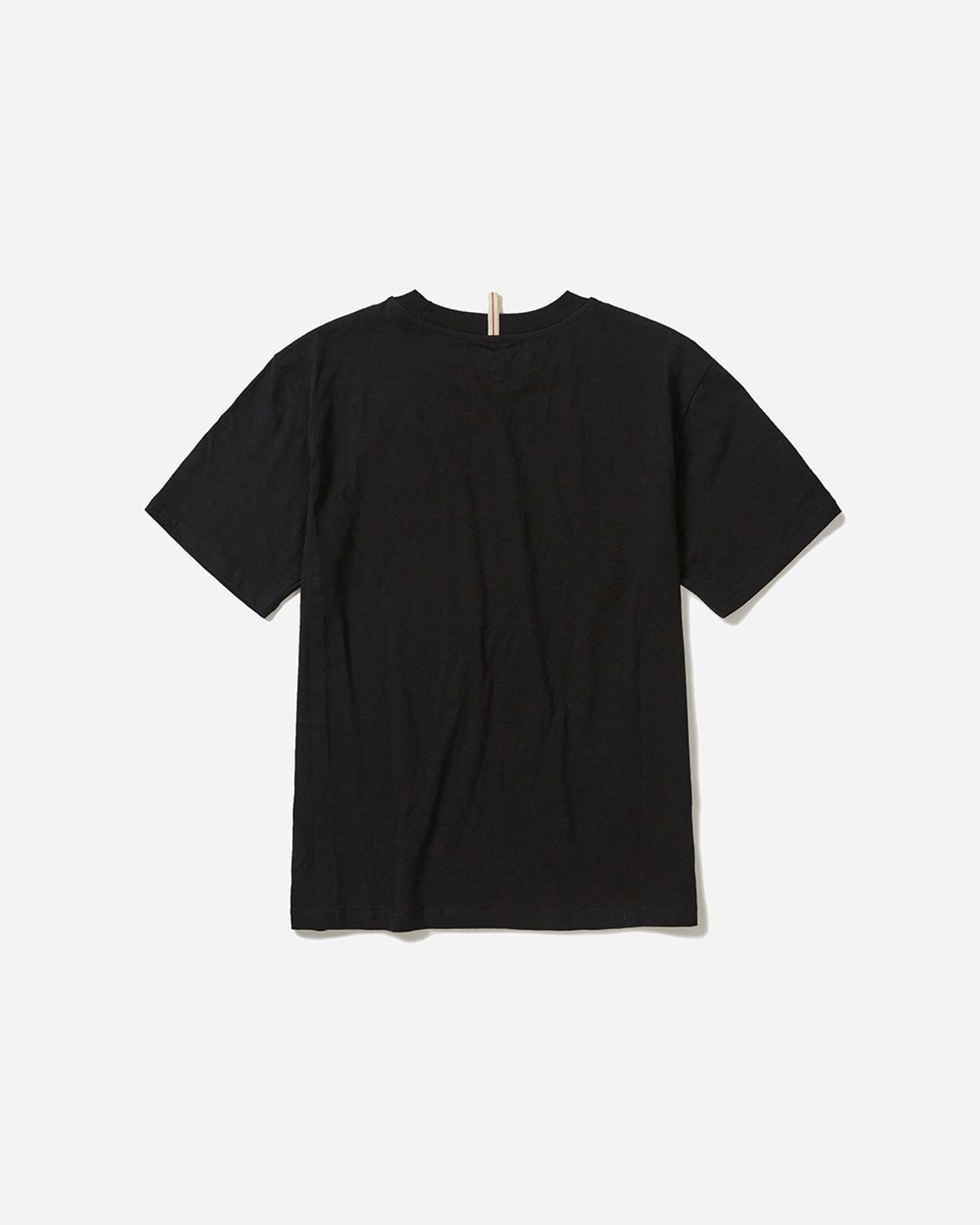 사일런트실러블(SILENTSYLLABLE) Circle patched half T-shirts / Black