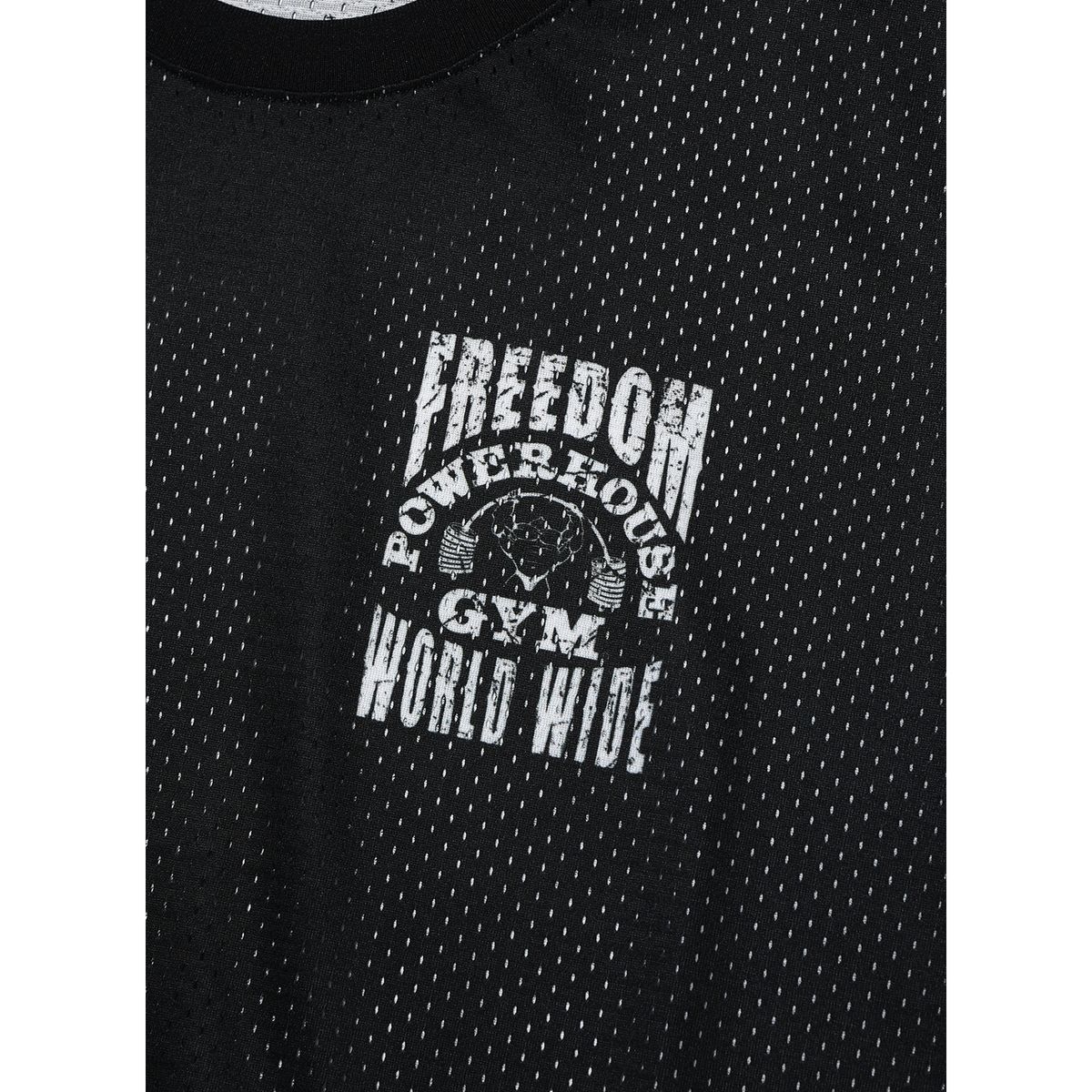프리덤(FREEDOM) 파워하우스 메쉬 오버핏 티셔츠 (블랙)