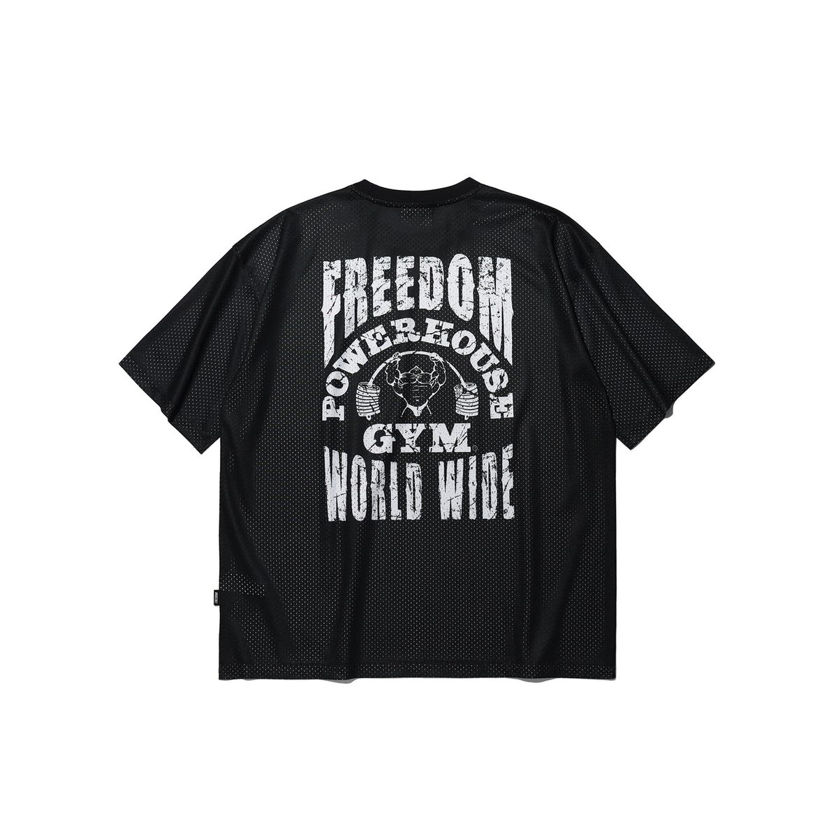 프리덤(FREEDOM) 파워하우스 메쉬 오버핏 티셔츠 (블랙)