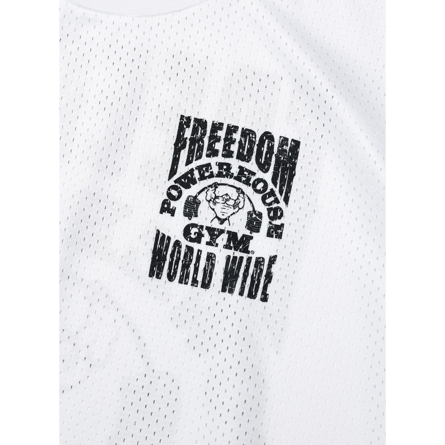 ☆FREEDOM☆ Powerhouse Overfit T-Shirt White PH24SMTS0120WH MUSINSA | FREEDOM Powerhouse Mesh Overfit T-Shirt (White)