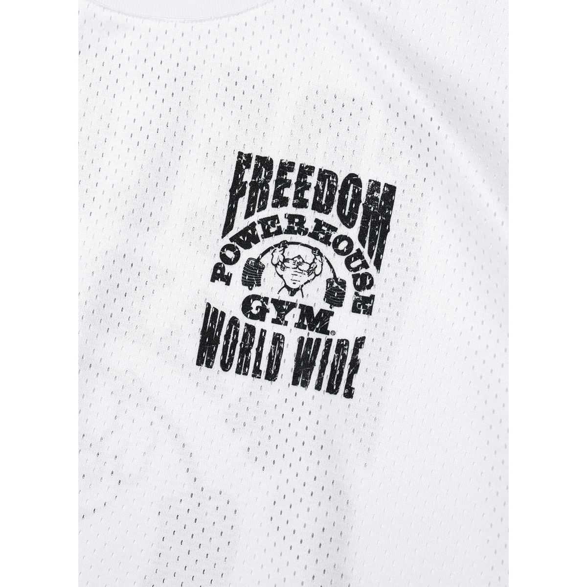 프리덤(FREEDOM) 파워하우스 메쉬 오버핏 티셔츠 (화이트)