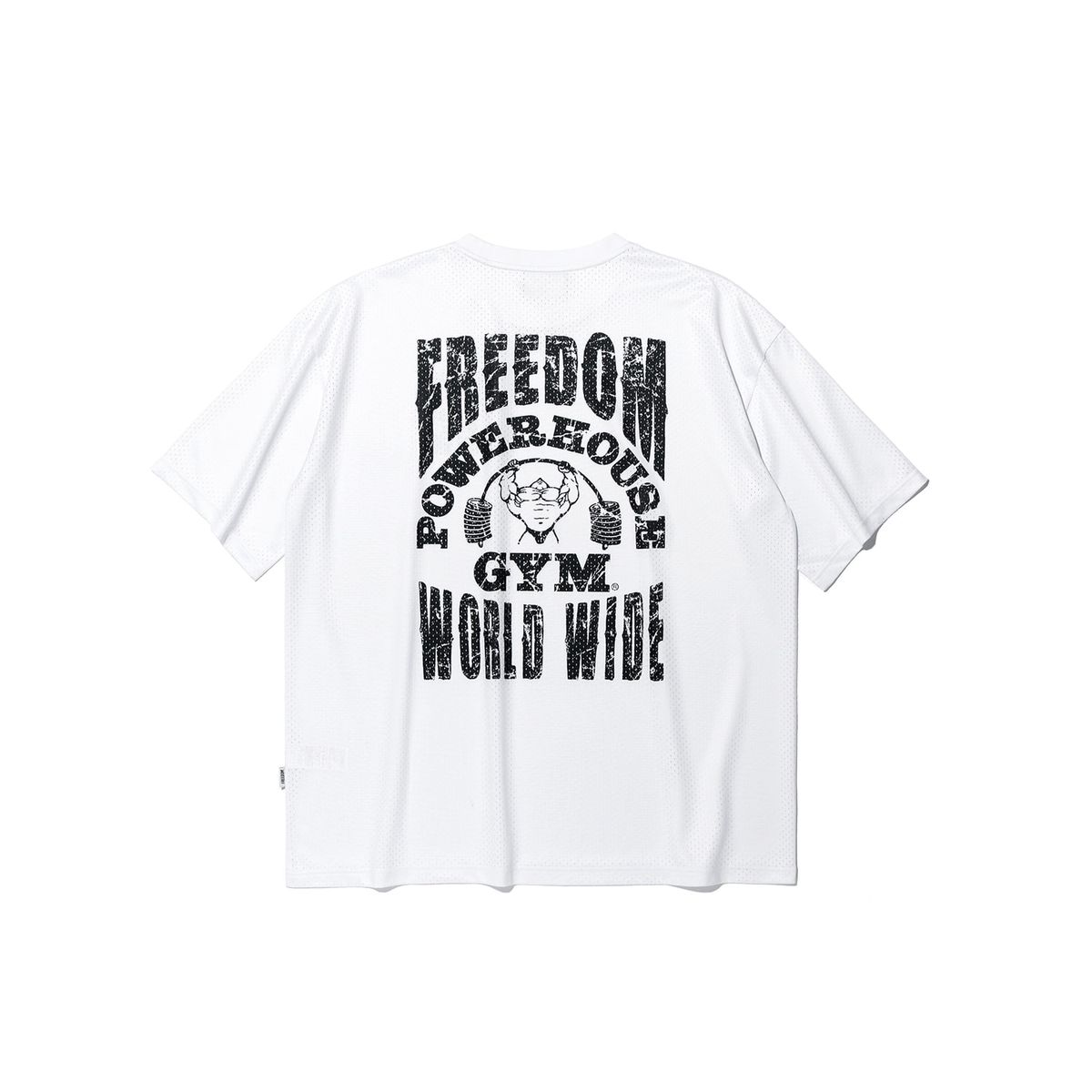 프리덤(FREEDOM) 파워하우스 메쉬 오버핏 티셔츠 (화이트)