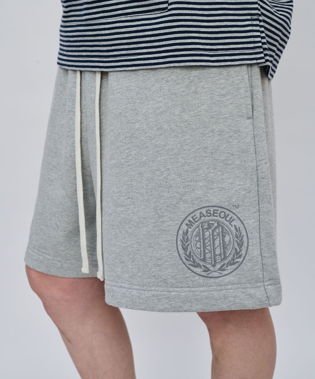 메아(MEA) BOXER SWEAT SHORTS [MELANGE GREY]