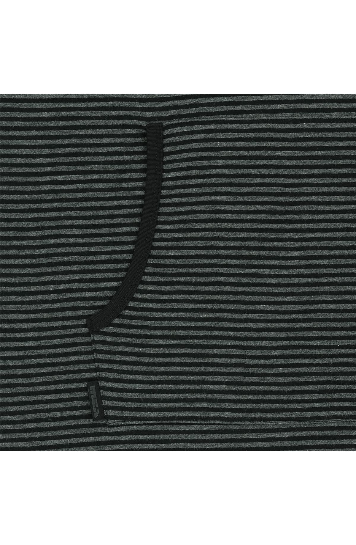 메아(MEA) STAR STRIPE HOODIE [BLACK]