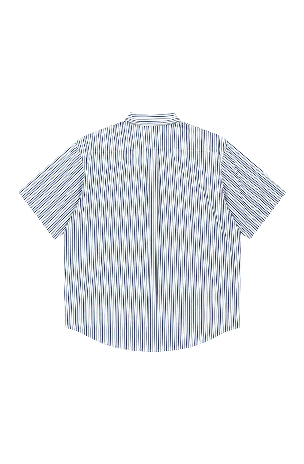 메아(MEA) STAR STRIPE HALF SHIRT [BLUE/WHITE STRIPE]