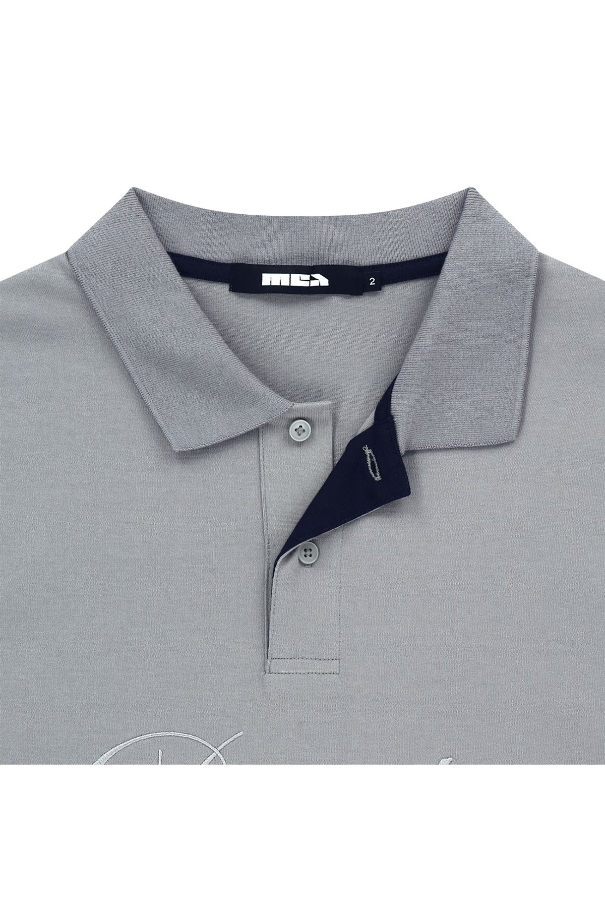 메아(MEA) DARKNESS S/SLEEVES POLO [GREY]