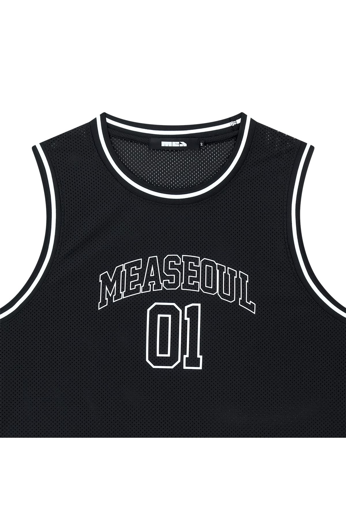 메아(MEA) 01 MESH TANK TOP [BLACK]