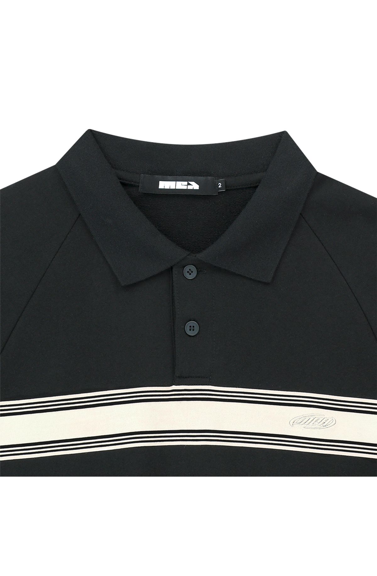 메아(MEA) SHORT SLEEVE POLO SWEAT [BLACK]