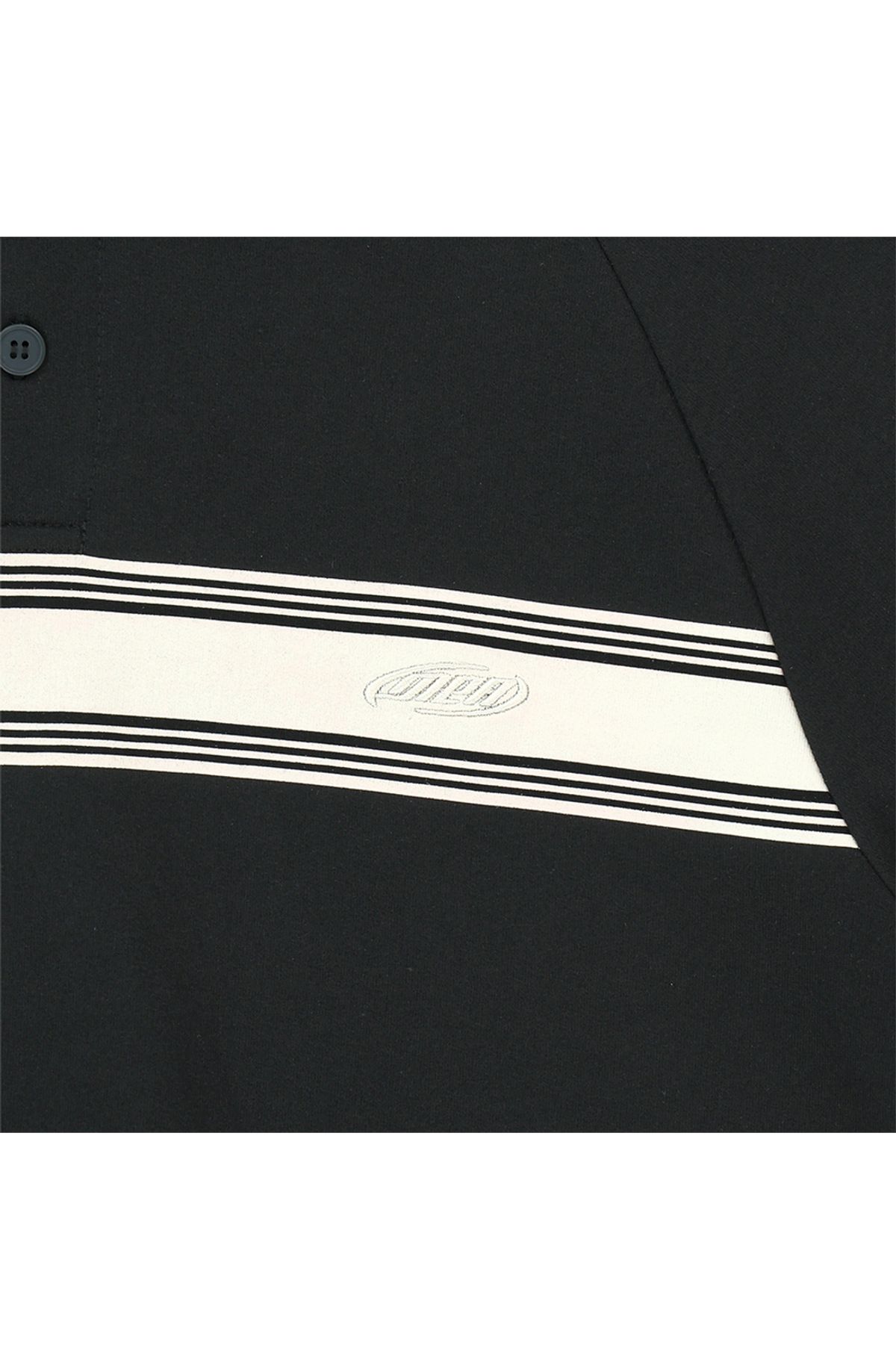 메아(MEA) SHORT SLEEVE POLO SWEAT [BLACK]