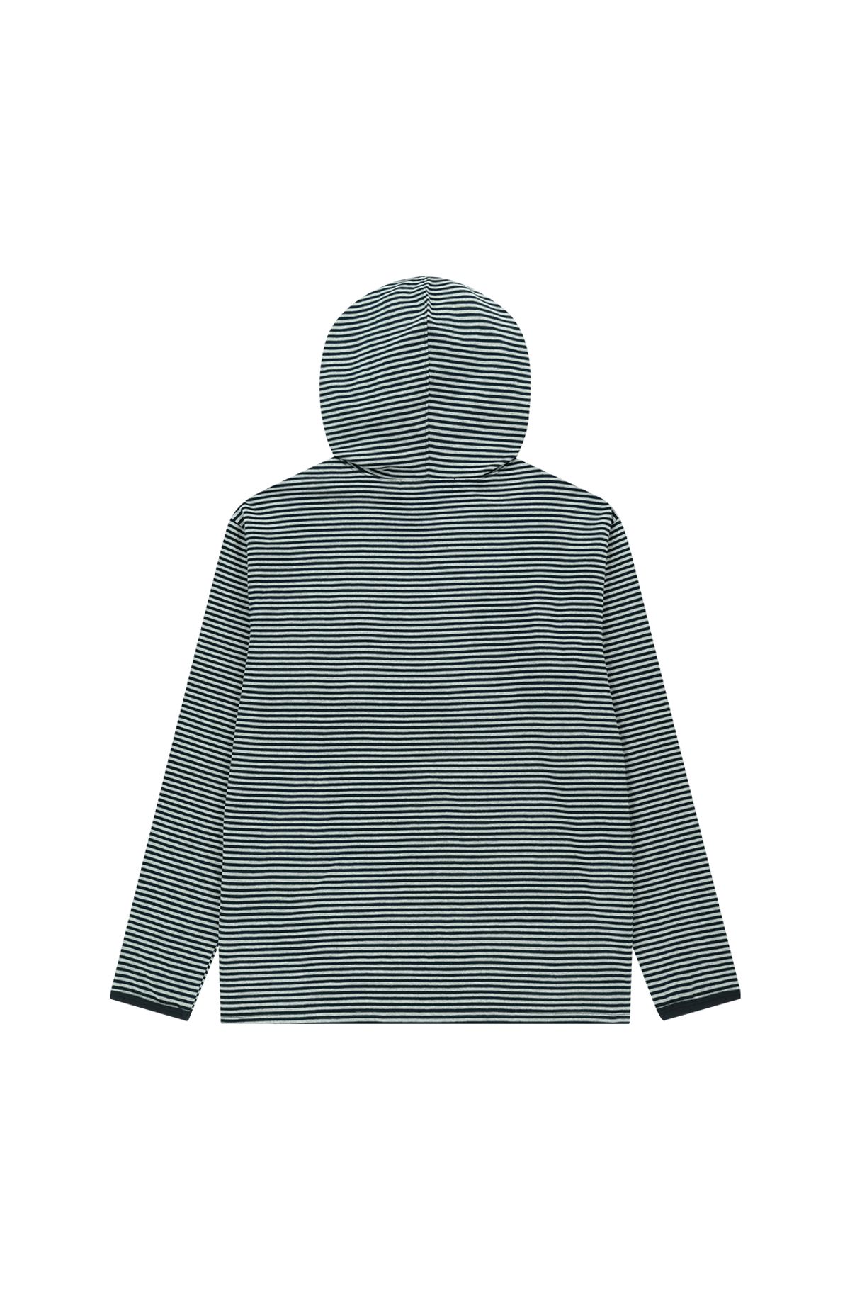 메아(MEA) STAR STRIPE HOODIE [MEL.GREY]