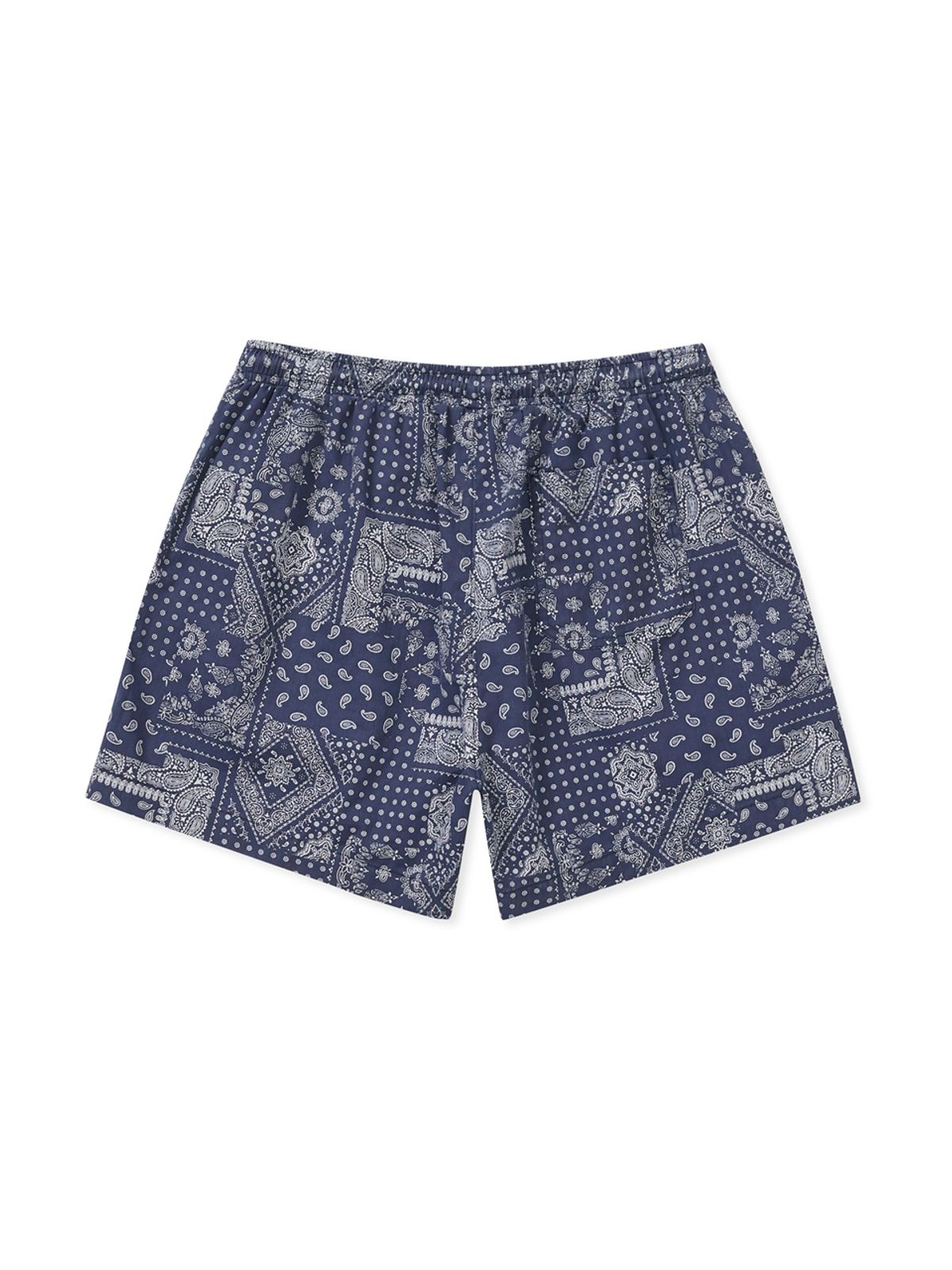 클로브(CLOVE) [25SS clove] Paisley Pattern Shorts (Navy)