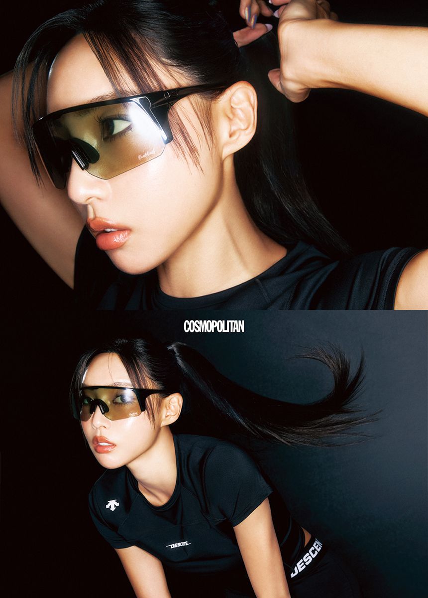 MUSINSA公式 | WTD レディ変色スポーツサングラスクリアスモーク/パープル