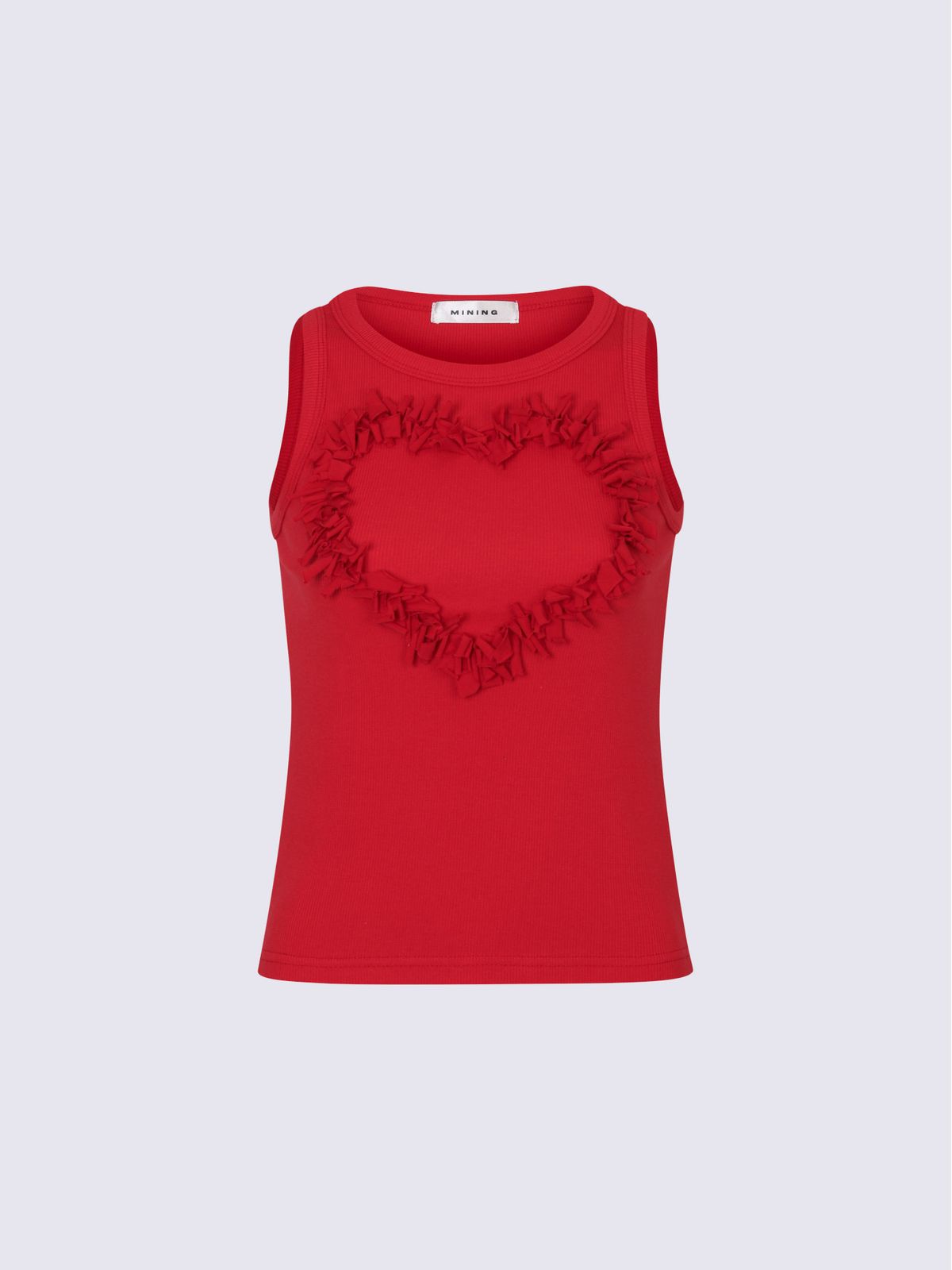 마이닝 컬렉터(MININGCOLLECTOR) Heart Punching Top, red