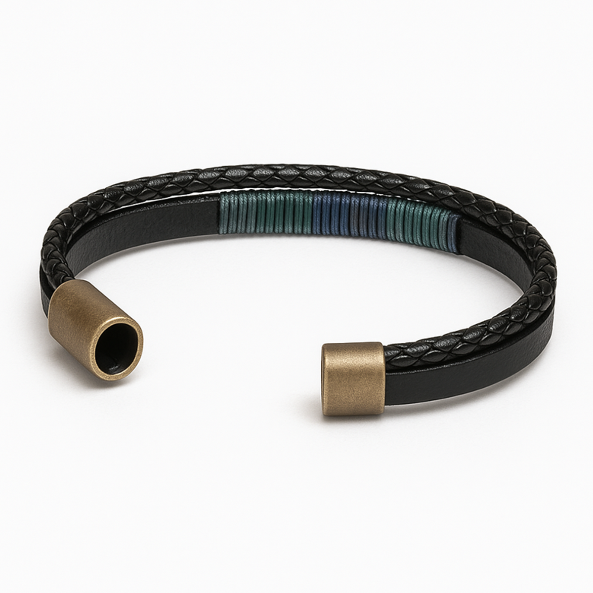 마크-4(MARK-4) LEATER BRACELET (FADE GREEN)