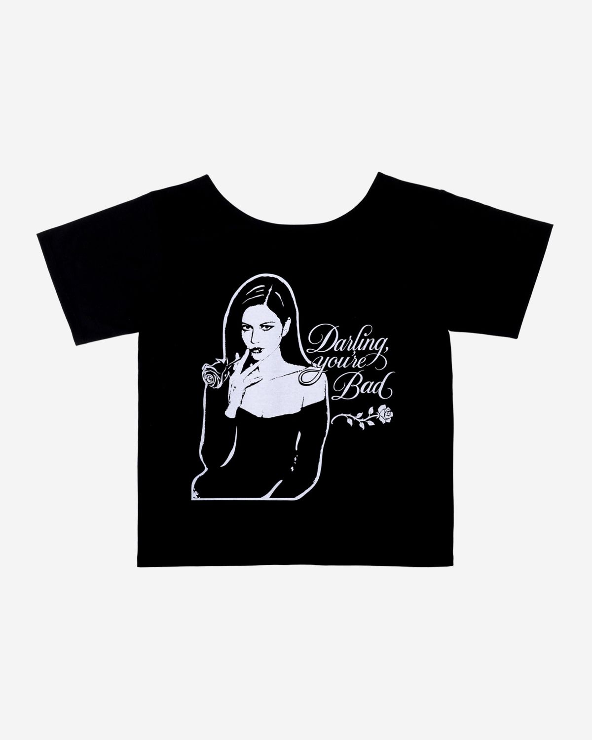 달링유어배드(DARLING, YOU'RE BAD) SMOKING ROSE TEE #BLACK