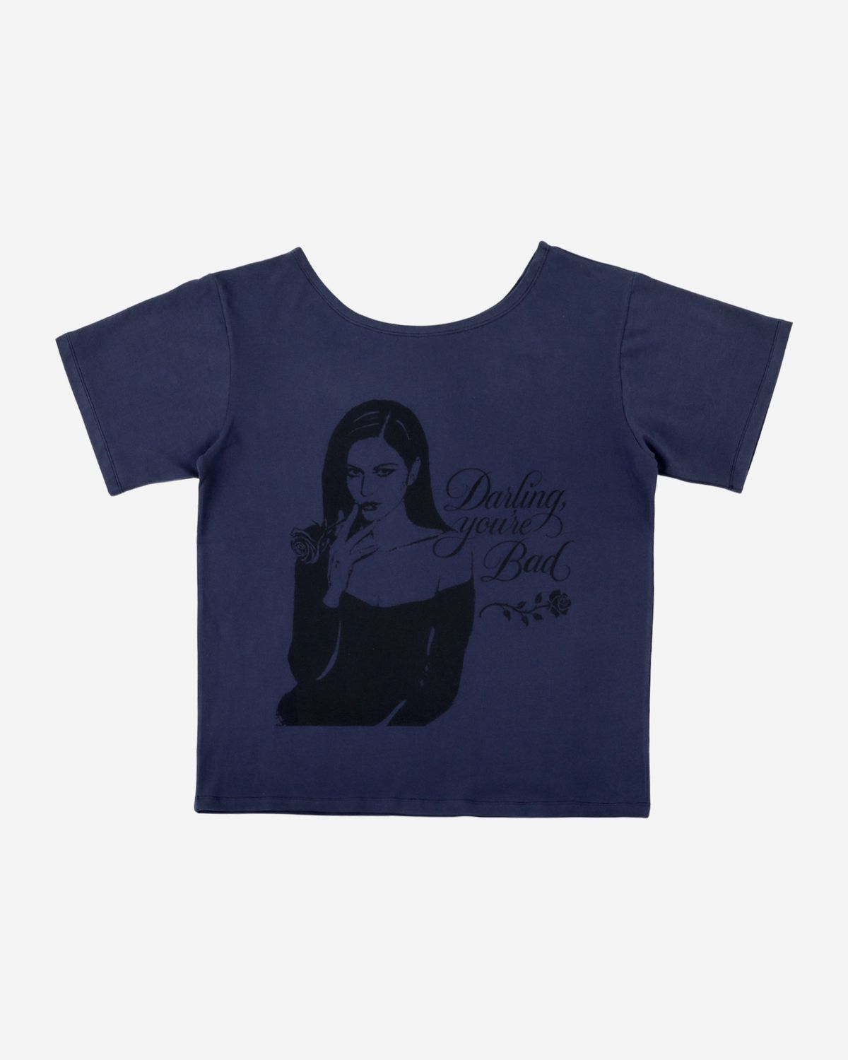 달링유어배드(DARLING, YOU'RE BAD) SMOKING ROSE TEE #NAVY