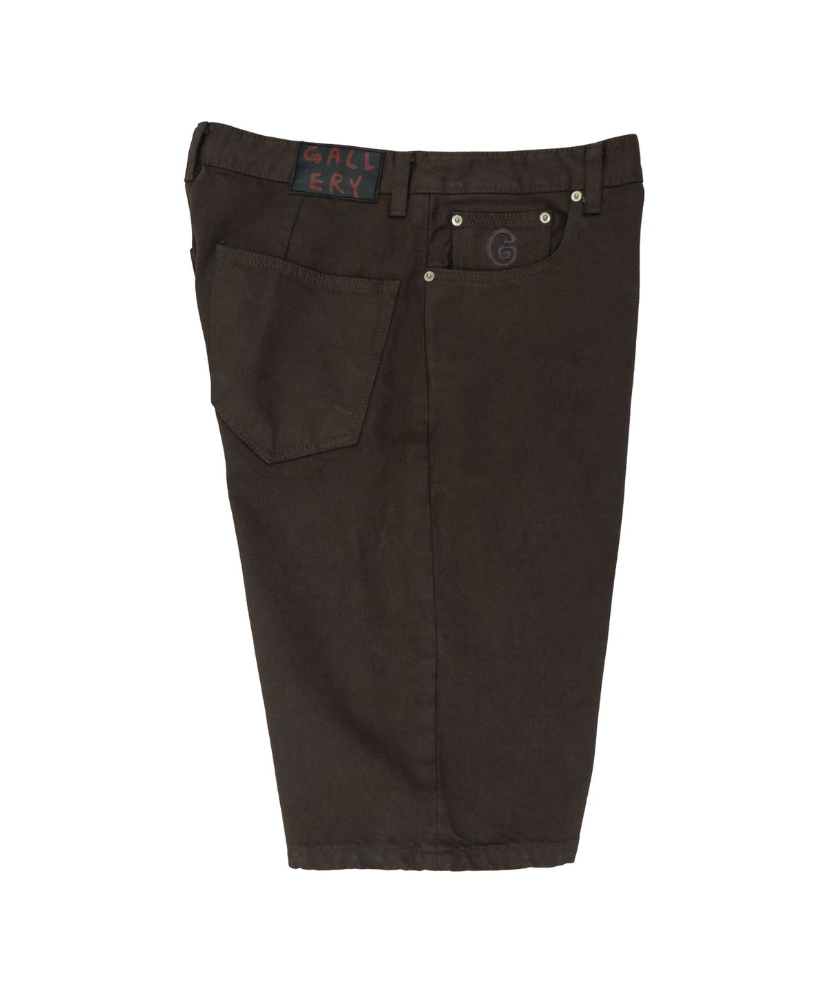 1011갤러리(1011 GALLERY) G Logo Denim Shorts - Brown