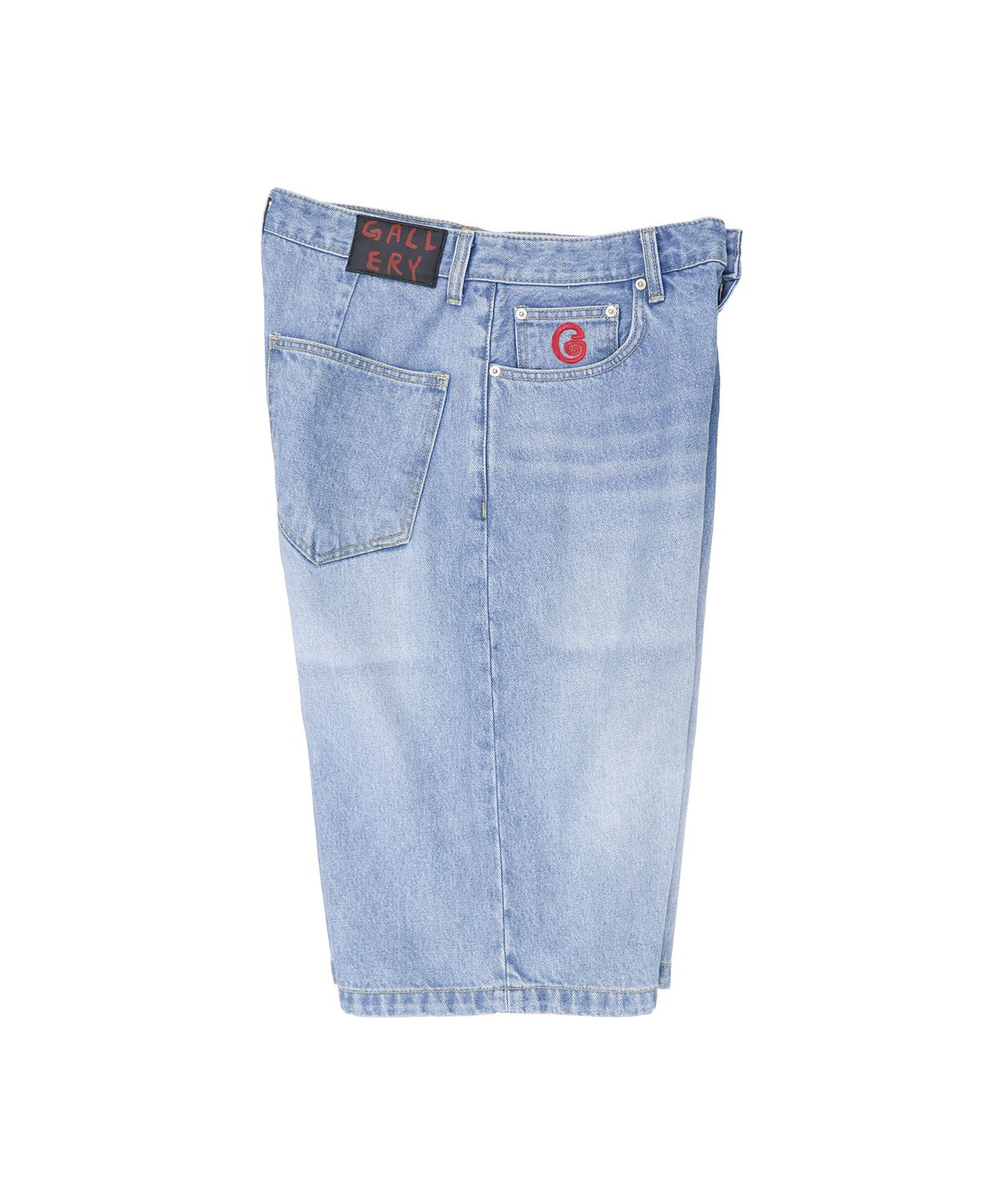 1011갤러리(1011 GALLERY) G Logo Denim Shorts - Light Blue