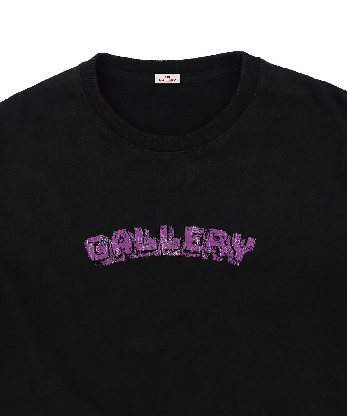 1011갤러리(1011 GALLERY) Crack Gallery T-Shirts - Black