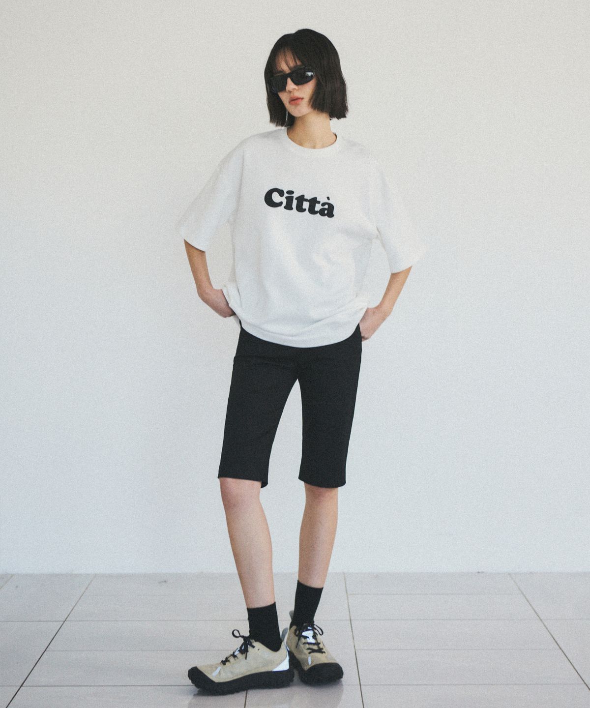 씨타(CITTA) 에브리데이 콤포트 데일리 바이커 쇼츠 팬츠_CTB517(블랙)