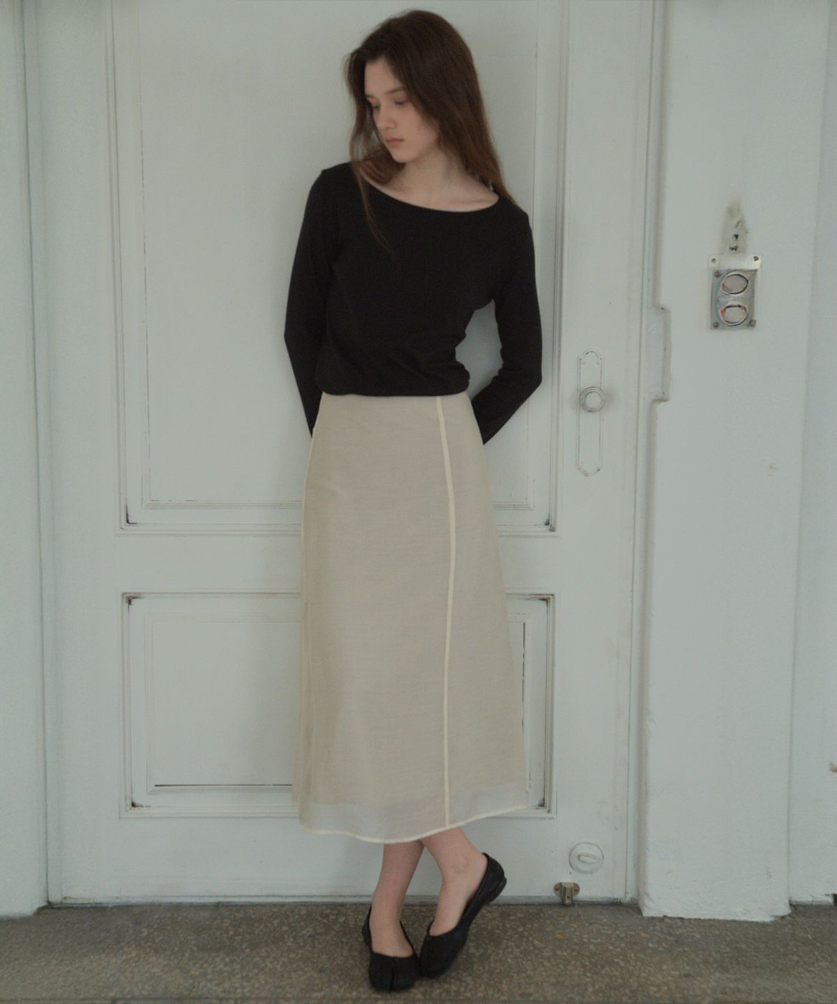 씨타(CITTA) See-through Layered Skirts_CTS608(3color)