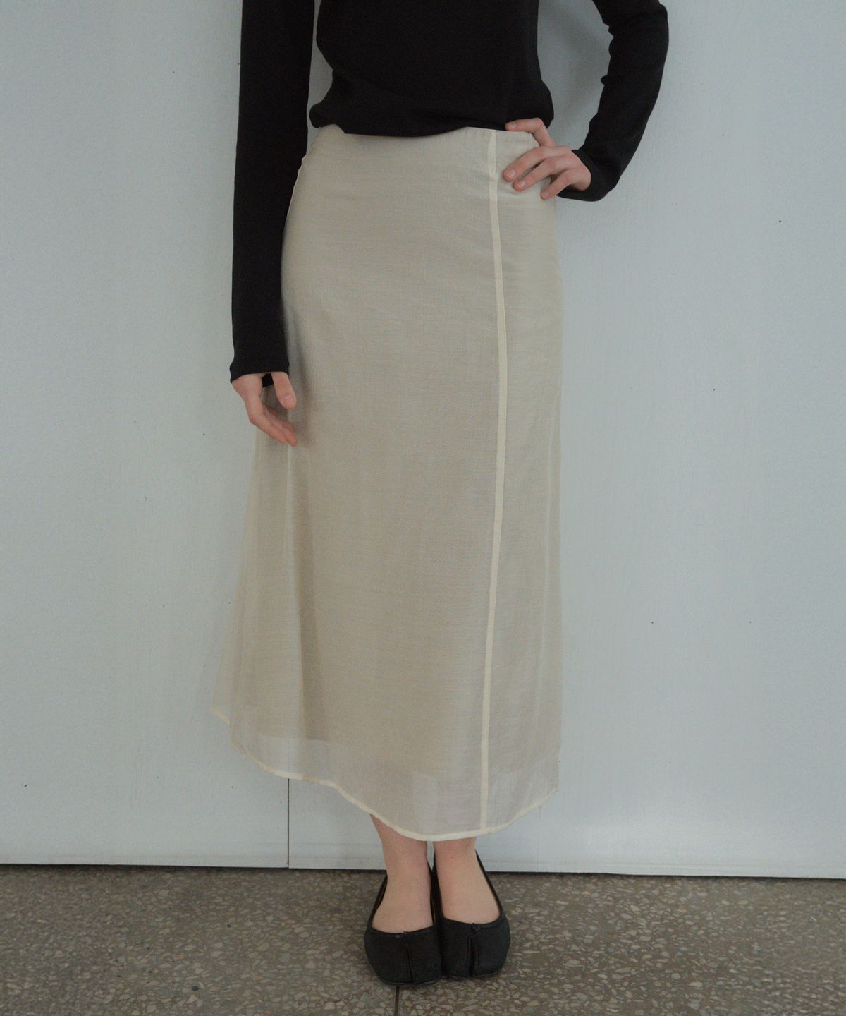 씨타(CITTA) See-through Layered Skirts_CTS608(3color)