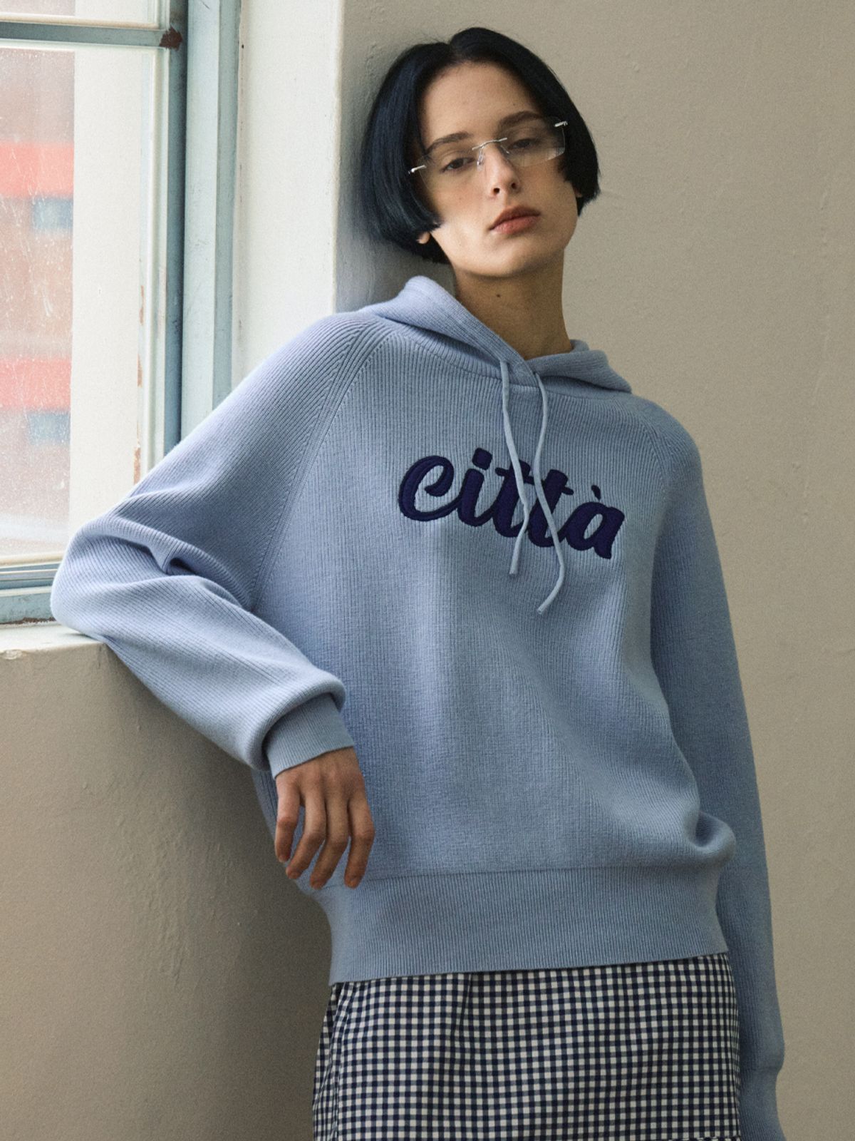 씨타(CITTA) Citta Logo Basic Hood Knit_CTK214(5Color)