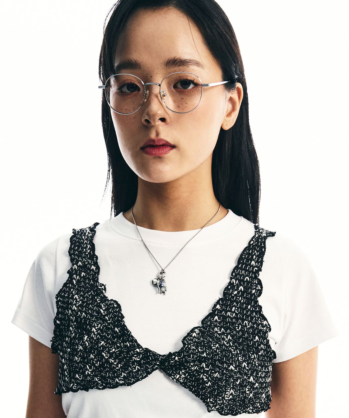에스에스와이(SSY) 이블아이 럭키 심볼 참 목걸이 실버
