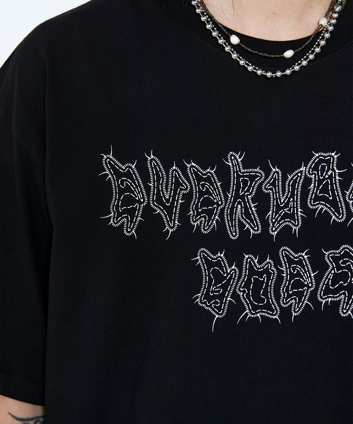 쎄르페(SSERPE) [James Keys x SSERPE] Everybody Goes Half Sleeve T Black