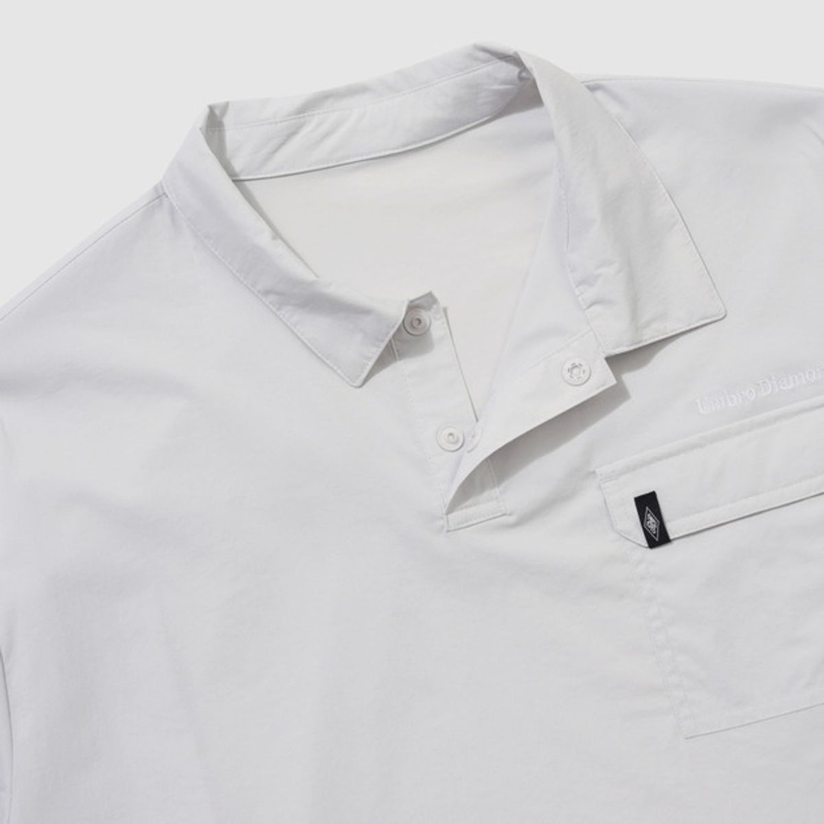 엄브로(UMBRO) 칠아웃 쿨링 반팔 카라 티셔츠 라이트 그레이(UQ223CWT61)
