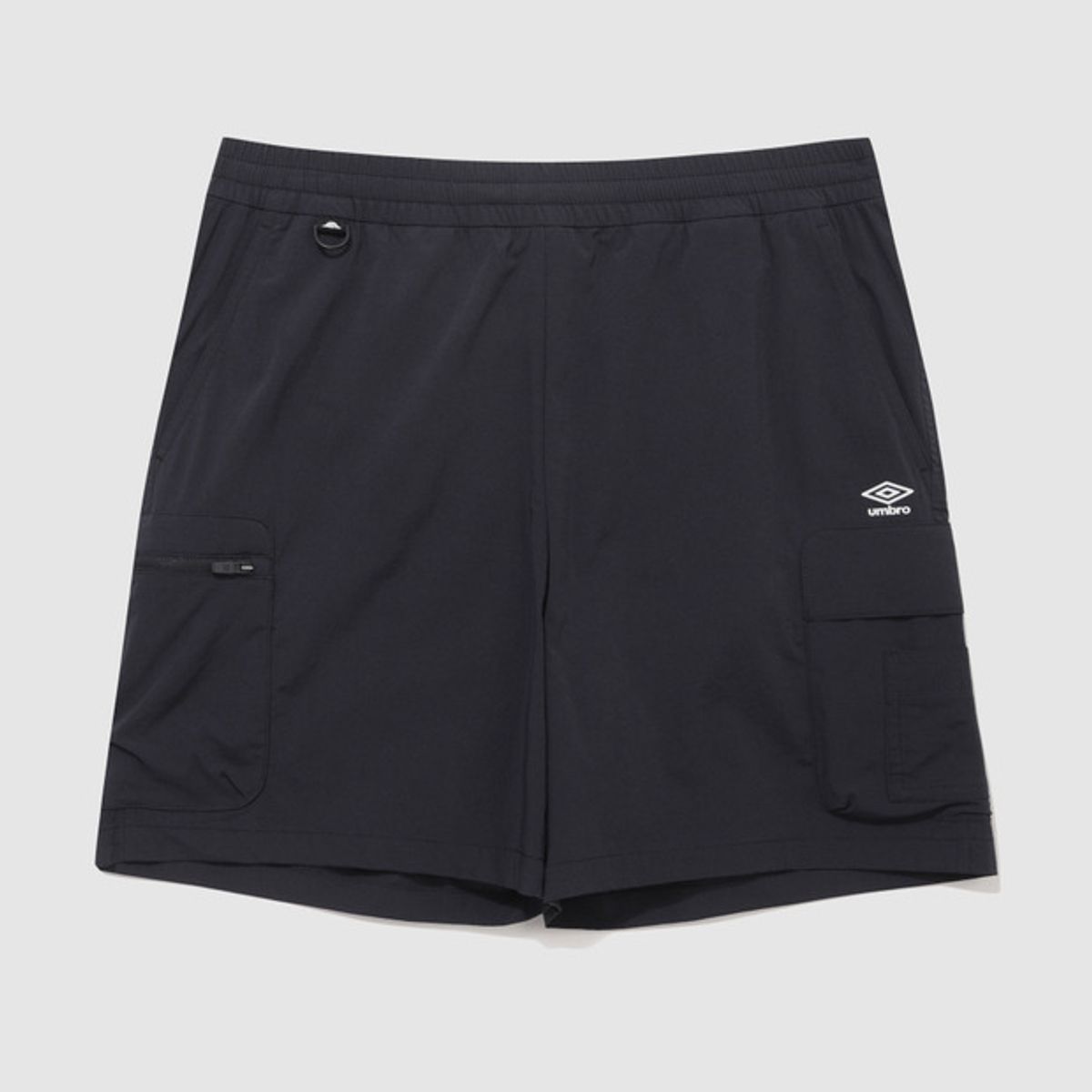 엄브로(UMBRO) 칠아웃 쿨링 5부 카고 반바지 블랙(UQ223CHP61)
