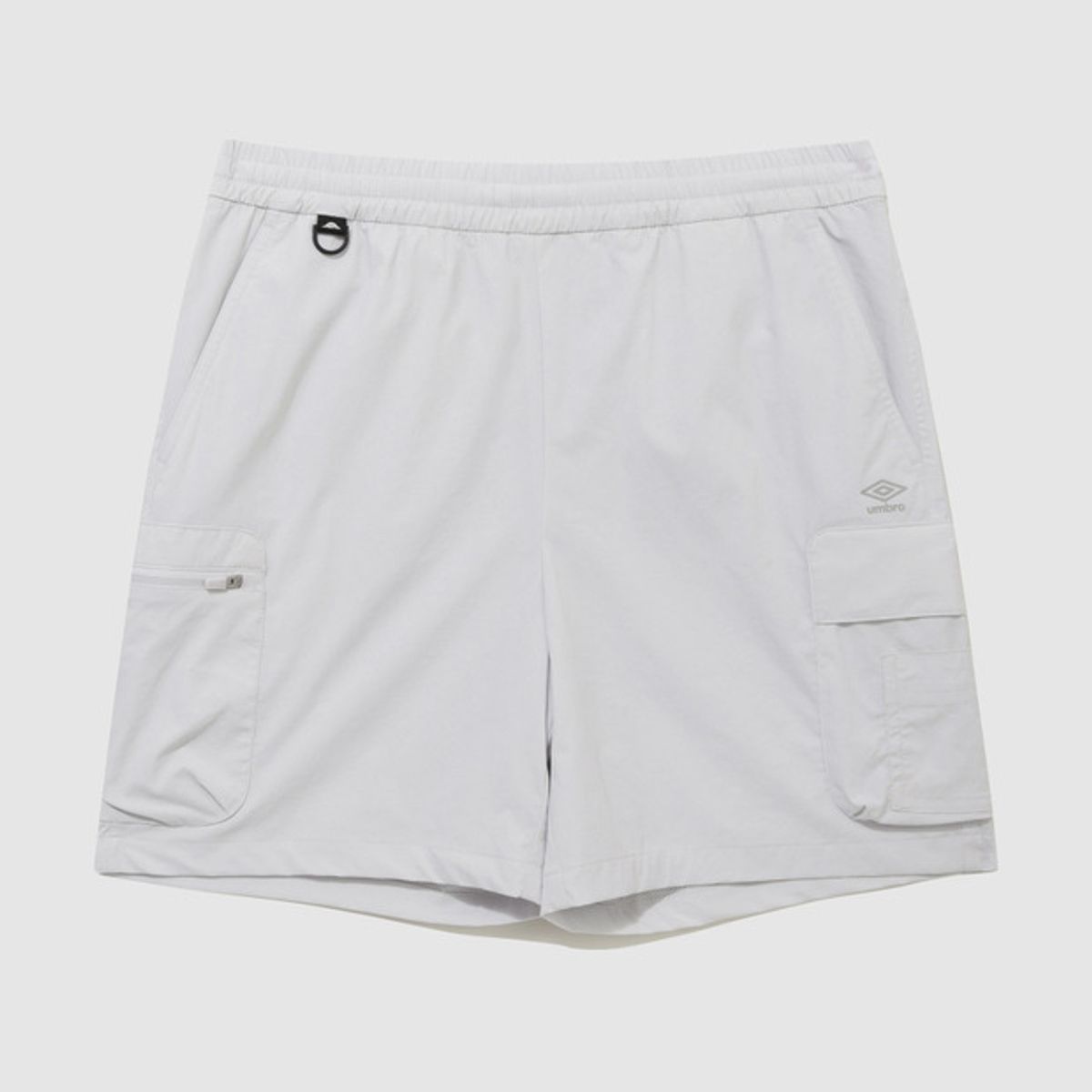 엄브로(UMBRO) 칠아웃 쿨링 5부 카고 반바지 라이트 그레이(UQ223CHP61)