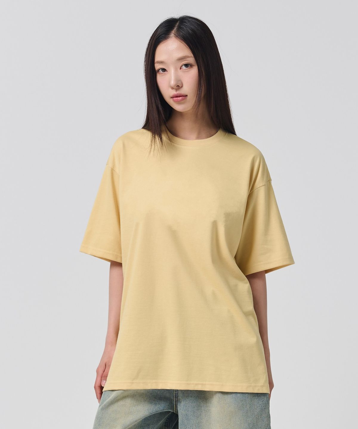 오언더알(OUNDERR) 베이직 오버핏 무지 반팔 티셔츠 11 Colors