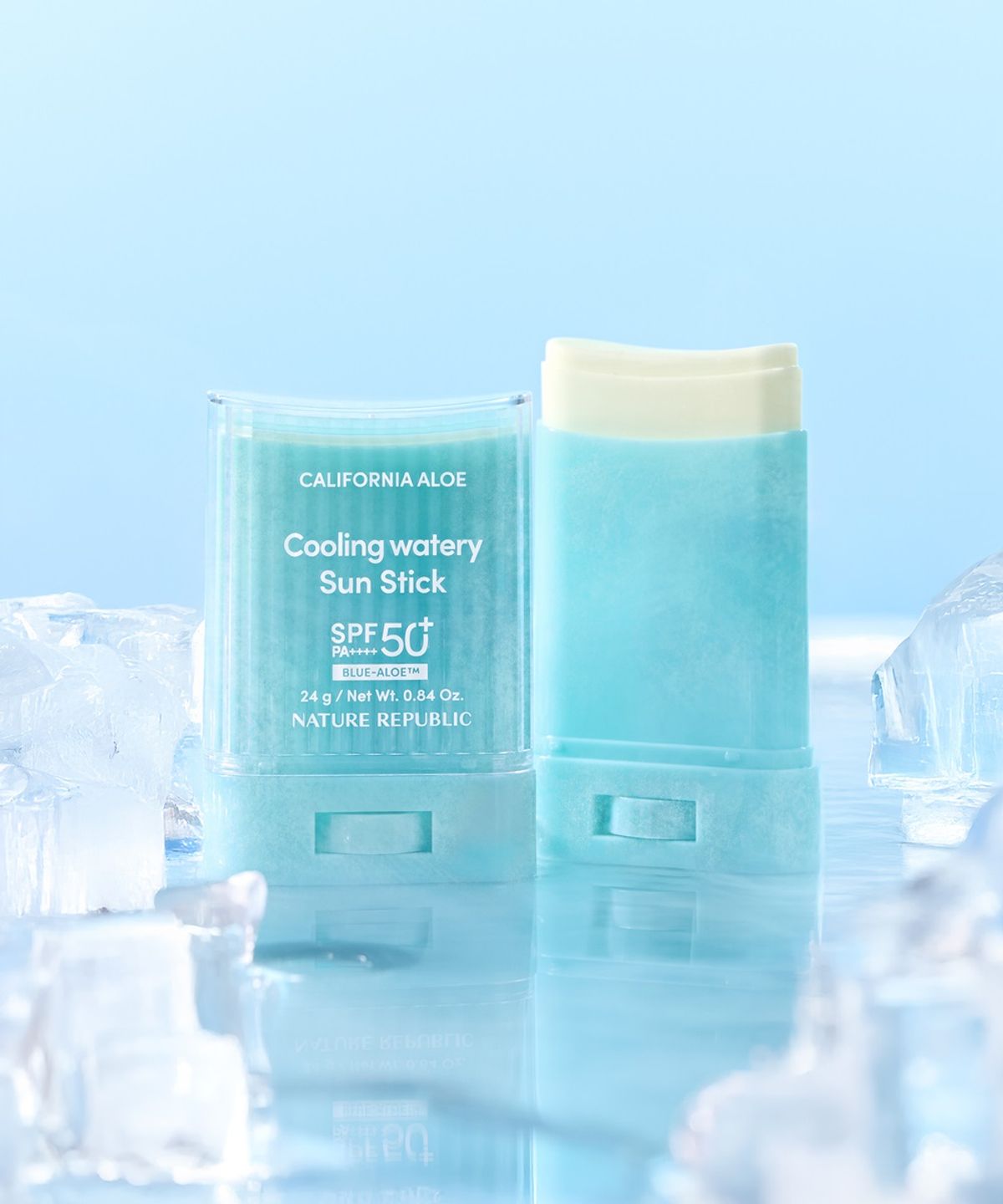 네이처리퍼블릭(NATURE REPUBLIC) [3pack] 캘리포니아 알로에 쿨링 수분 선스틱 [증정] 히알루론산 마스크팩+데일리 선블럭 1ml