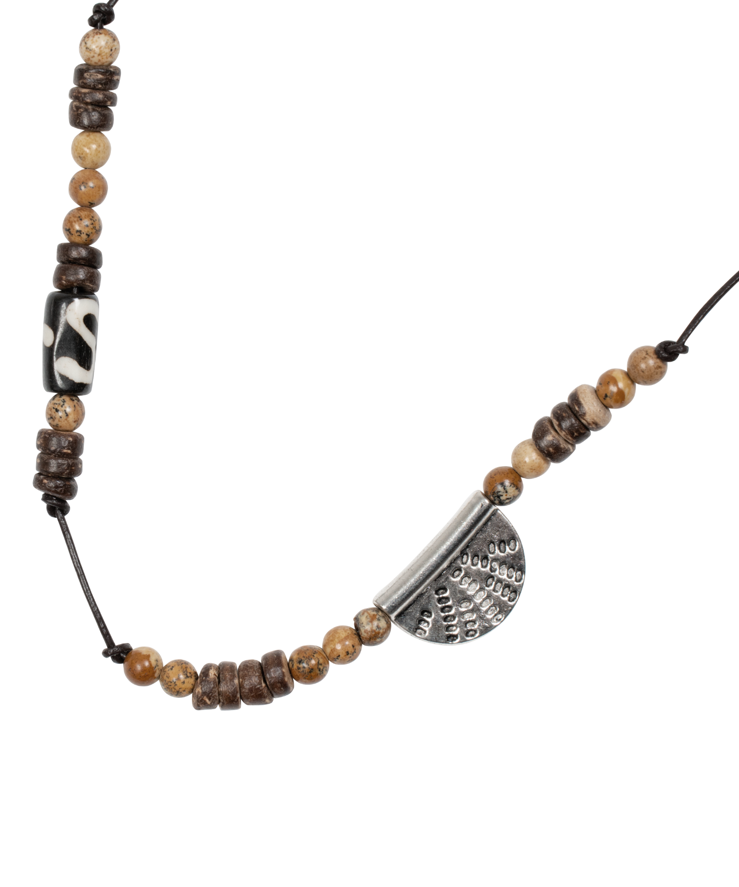 ★2025SS新作★THE COLDEST MOMENT★TCM shell layered necklace MUSINSA | THE COLDEST MOMENT TCM shell layered necklace (brown)