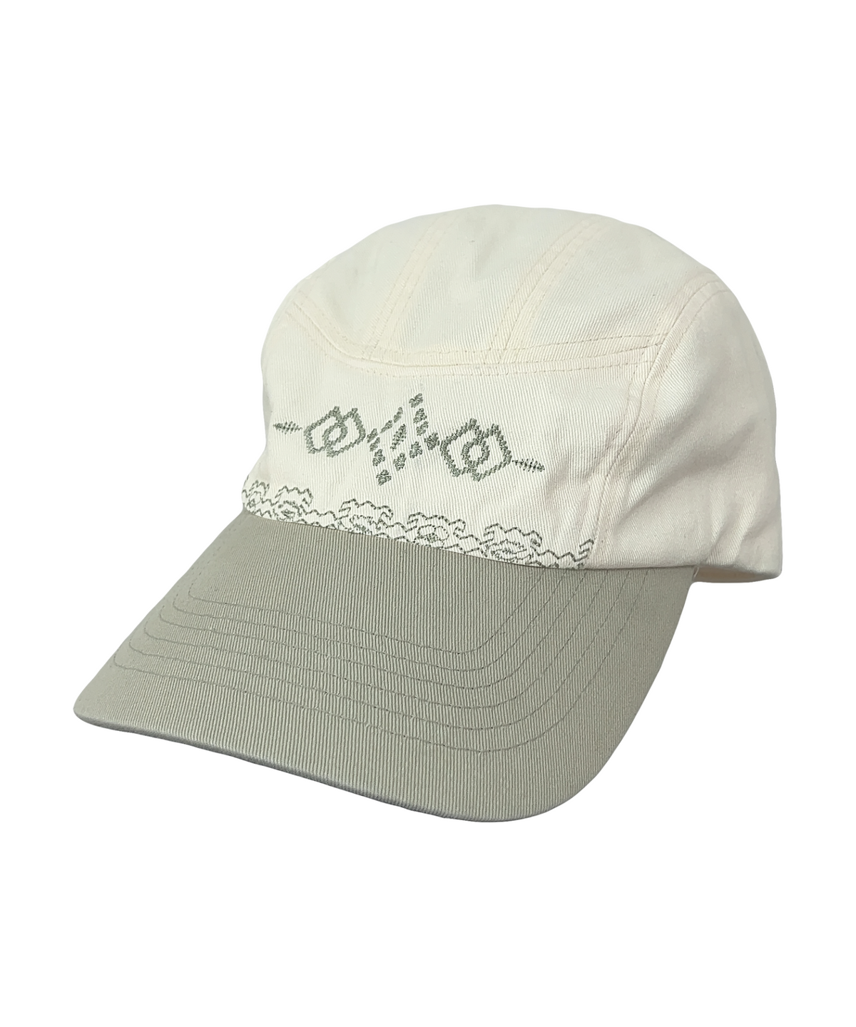 더콜디스트모먼트(THECOLDESTMOMENT) TCM ethnic 3 panel cap (ivory)