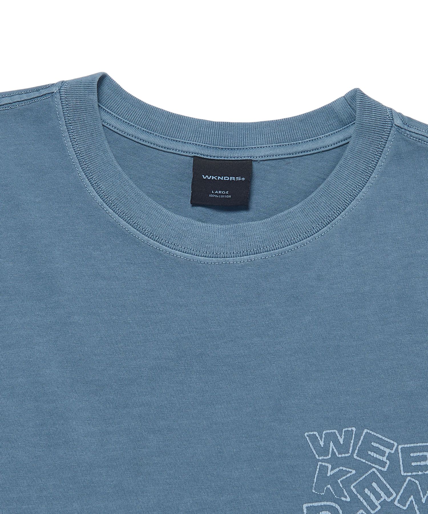[WKNDRS] S-LOGO T-SHIRT/追跡付 MUSINSA公式 | WKNDRS S-LOGO T-SHIRT (L.BLUE)