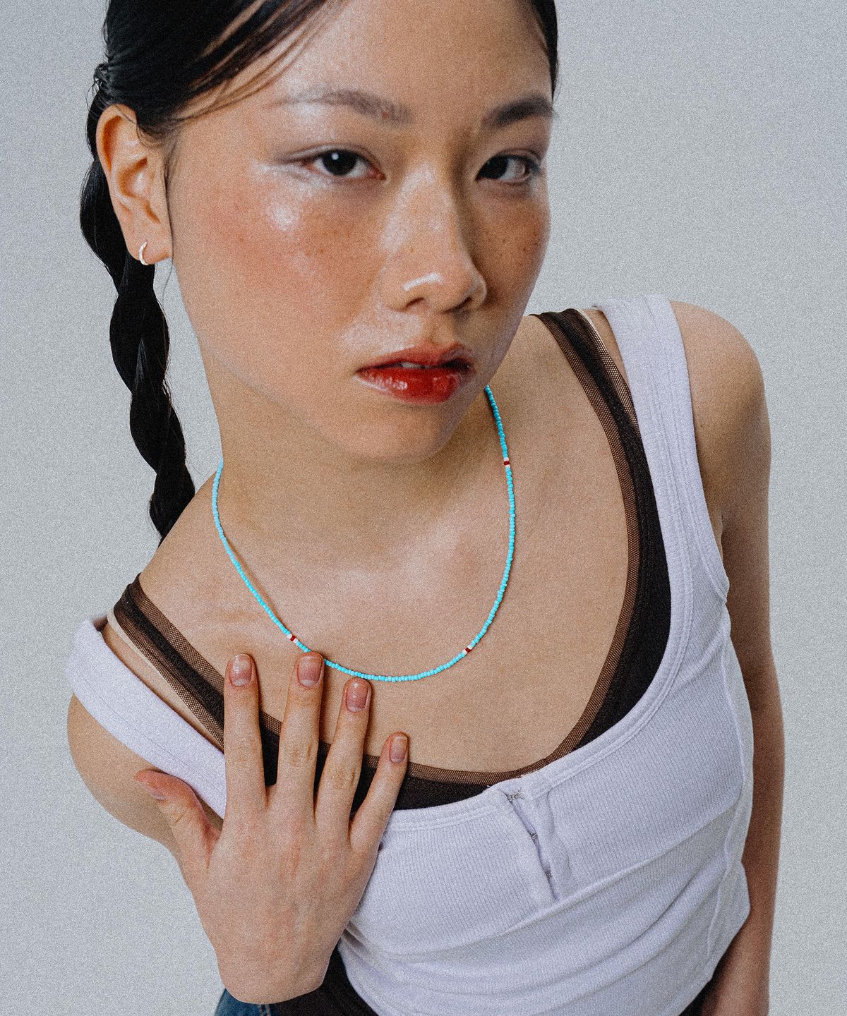 스칼렛또(SCALETTO) [NCT DREAM 착용] WS005 Sky Blue Bead Necklace