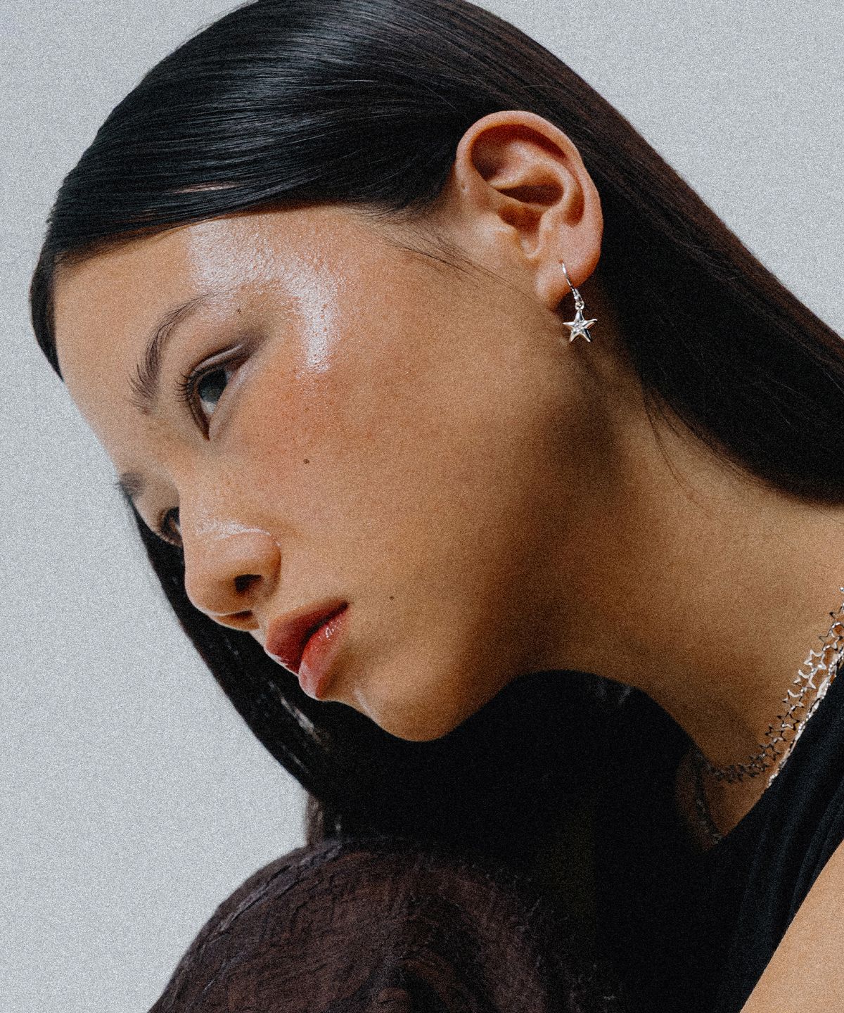 스칼렛또(SCALETTO) WS014 Shining Star Hoop Earrings