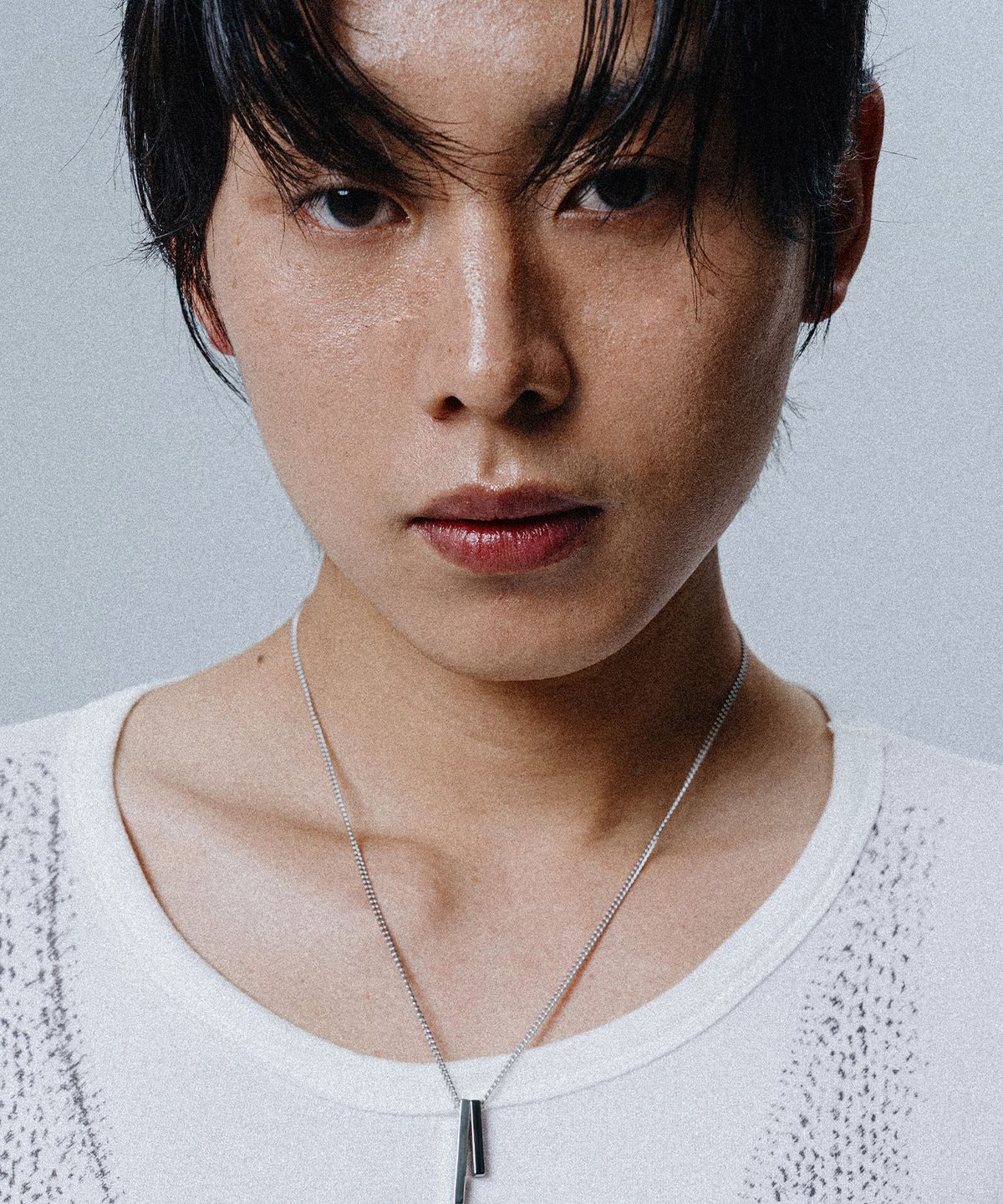 스칼렛또블랙(SCALETTOBLACK) WSM005 Simple Two Bar Necklace