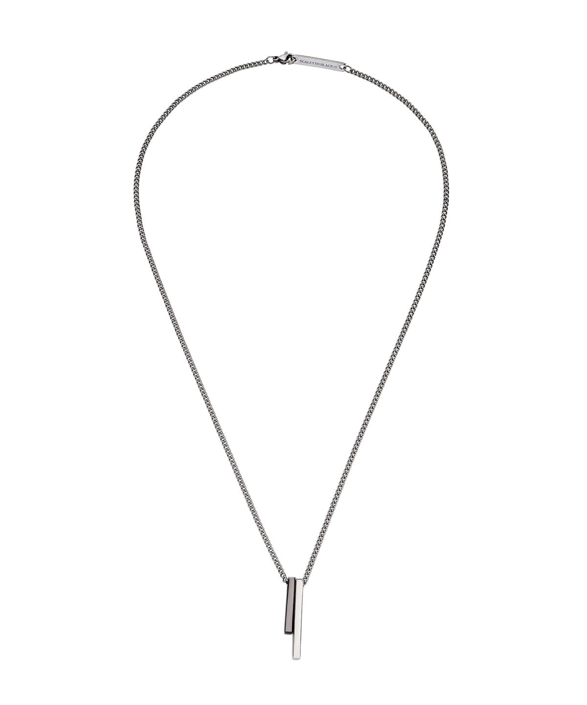 스칼렛또블랙(SCALETTOBLACK) WSM005 Simple Two Bar Necklace