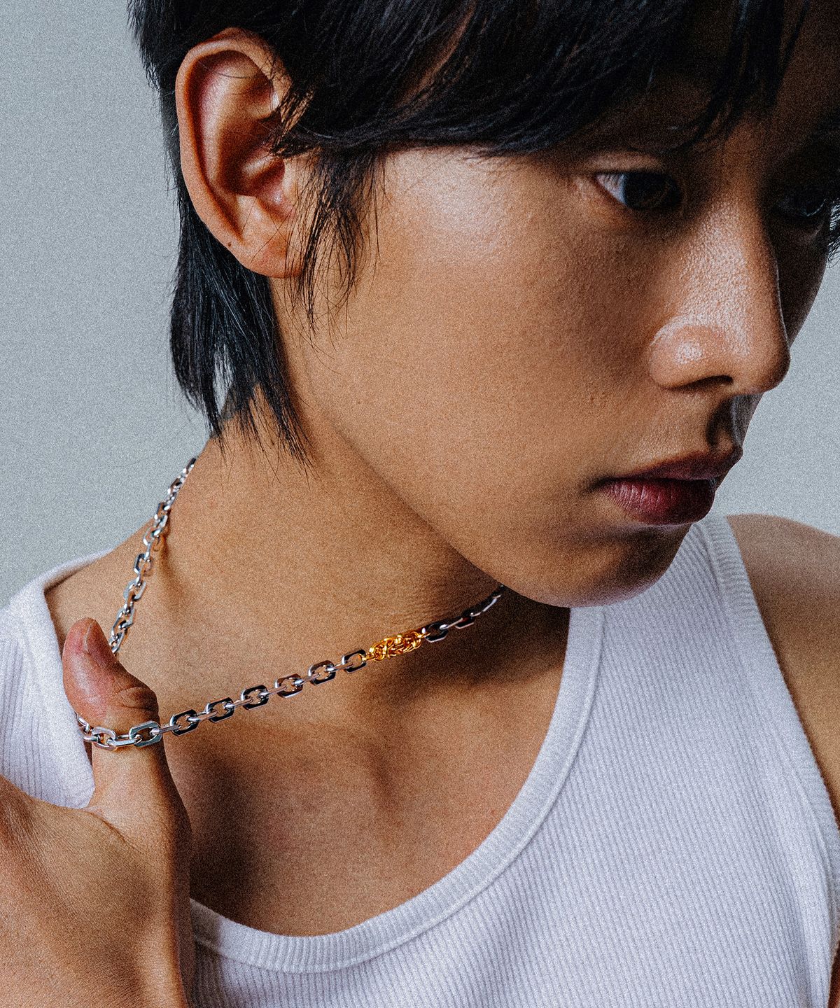 스칼렛또블랙(SCALETTOBLACK) [비투비 착용] WSM009 Multi Chain Necklace