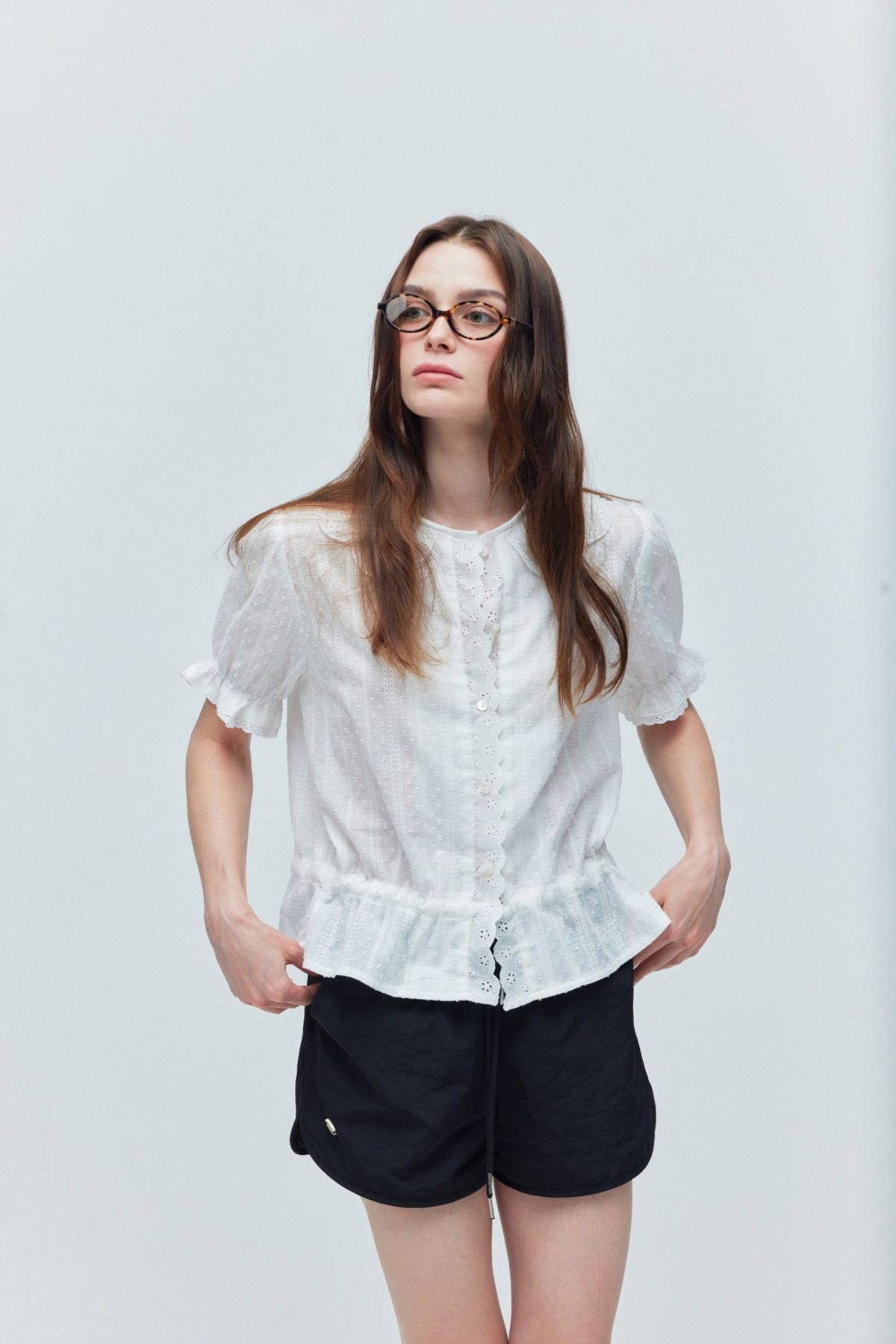 로지(ROSIE) Flower cara blouse