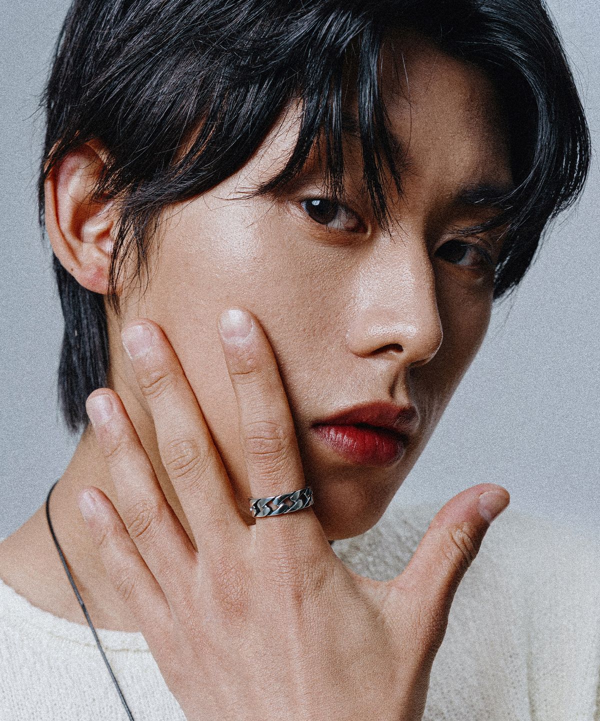 스칼렛또블랙(SCALETTOBLACK) WSM011 Bold Chain Ring