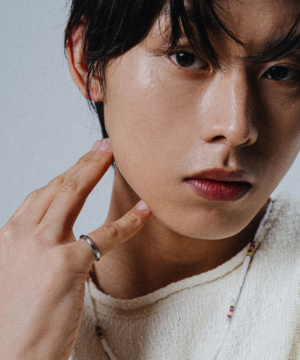 스칼렛또블랙(SCALETTOBLACK) WSM014 Twist Wave Ring