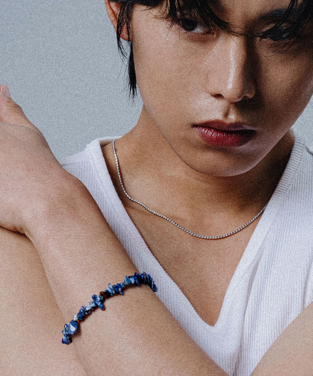 스칼렛또블랙(SCALETTOBLACK) WSM017 Sodalite Stone Bracelet