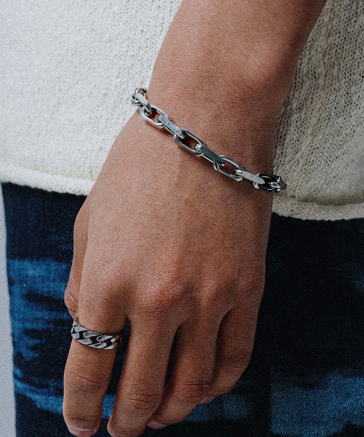 스칼렛또블랙(SCALETTOBLACK) WSM019 Clip Chain Bracelet