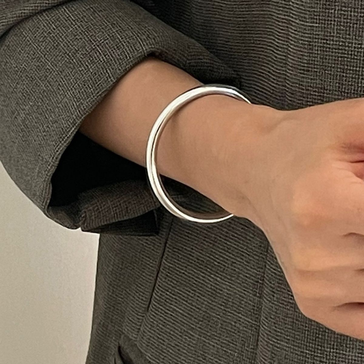 레트로핑거(RETROFINGER) silver925 Hollow Bangle #SB360