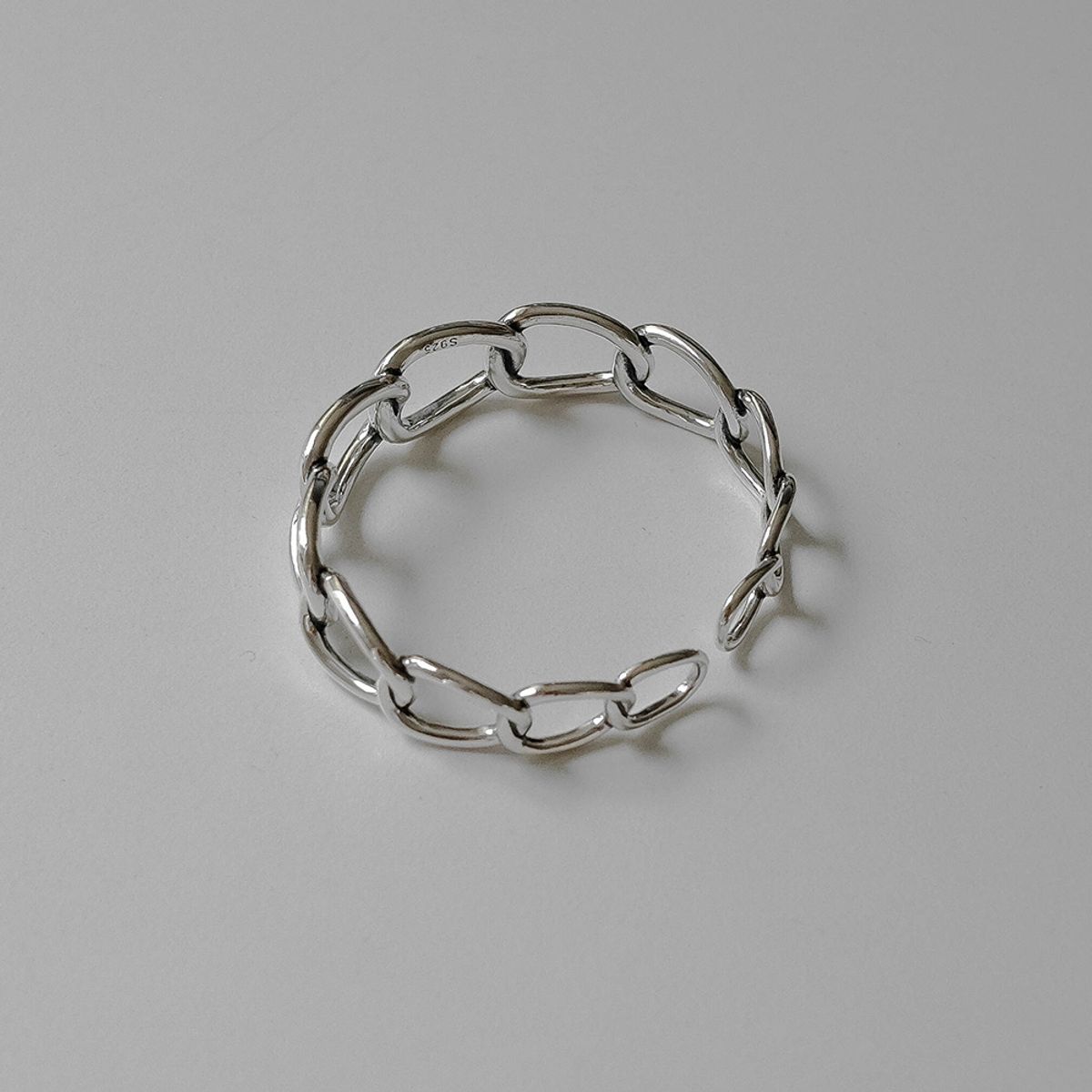 레트로핑거(RETROFINGER) silver925 Big Chain Bangle #SB139